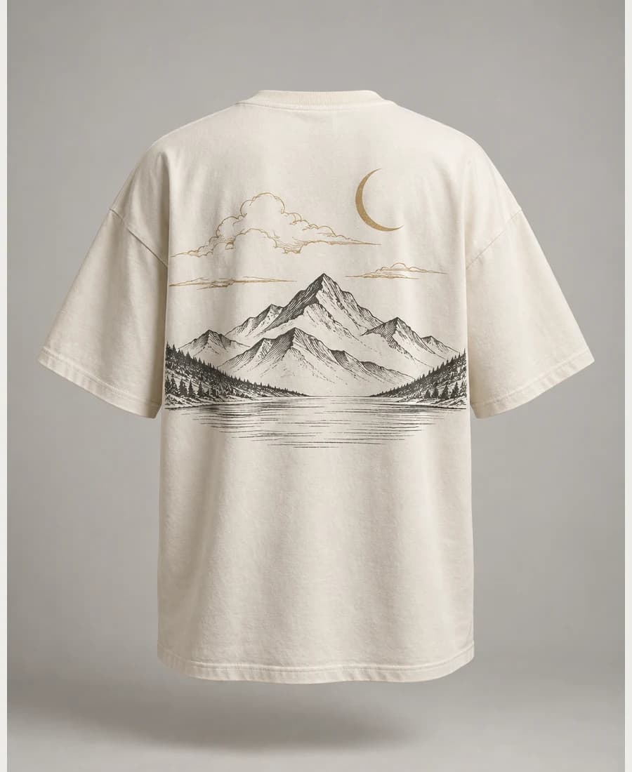 Camiseta Oversized Aurora Areia